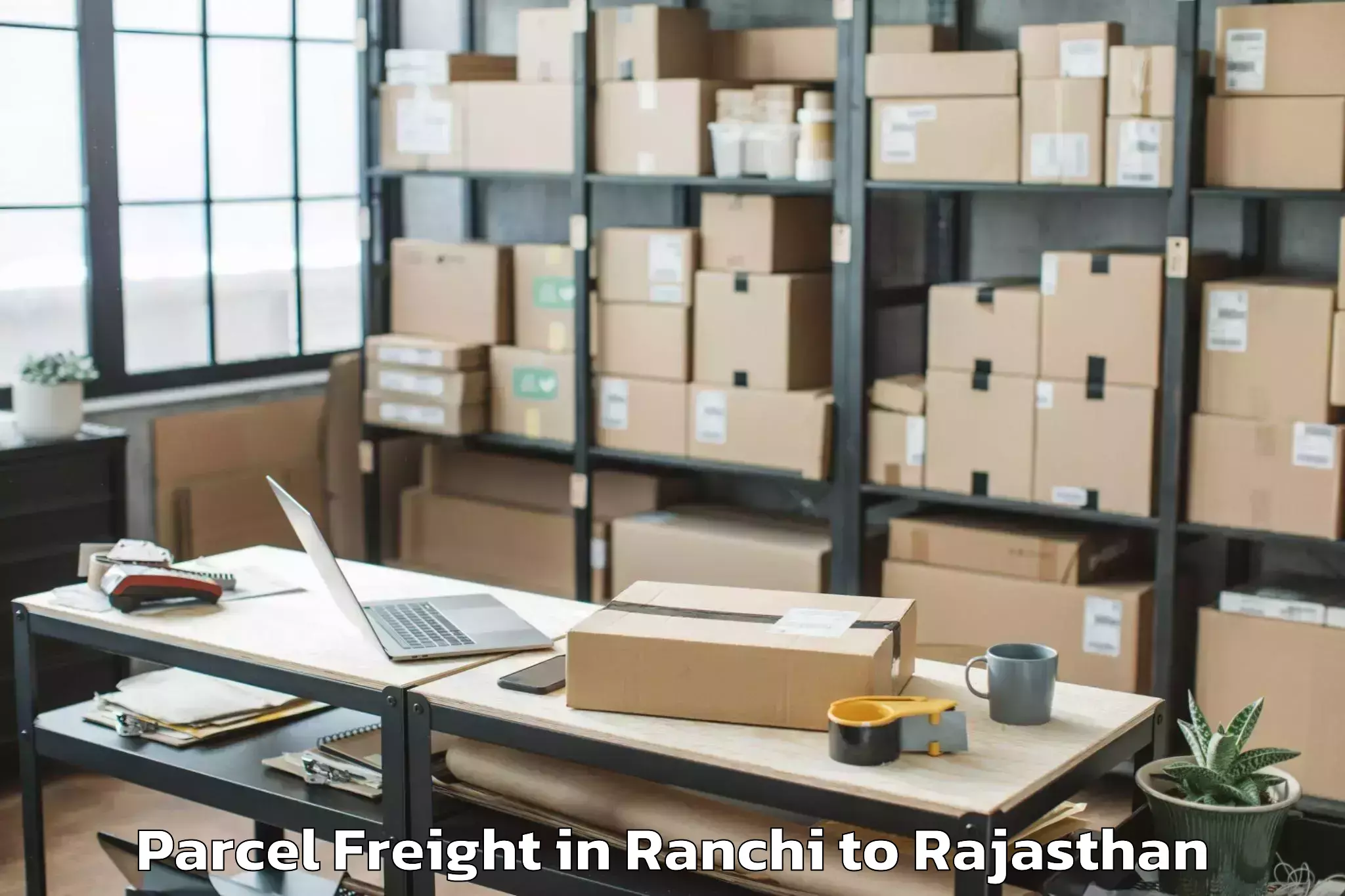 Book Your Ranchi to Jahazpur Parcel Freight Today